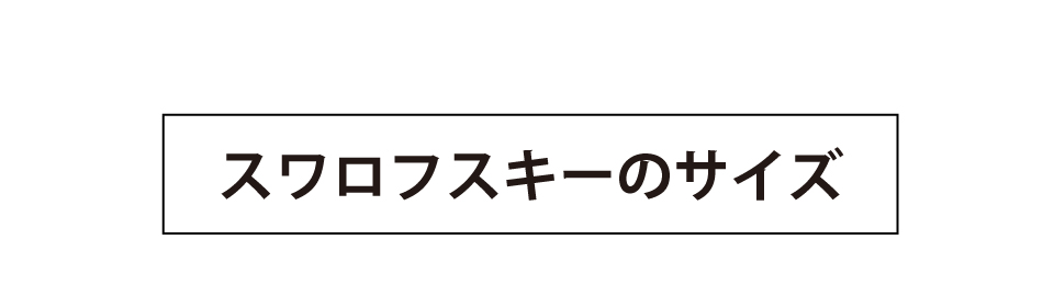 スワロフスキーのサイズ