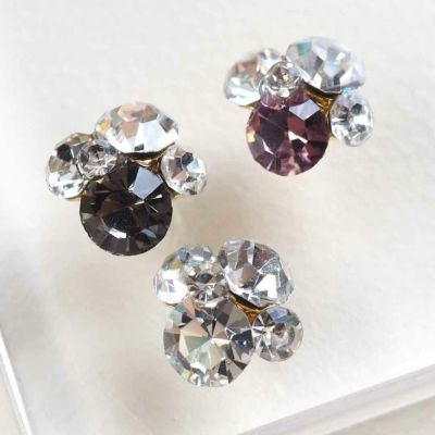 ビジュー ミックス Vカット ストーン 約8.7×9.6mm 4個入り