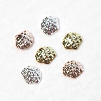 メタルパーツ デザイン シェル 約3.0×3.0mm 約25個入り