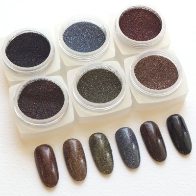 グリッター 微粒子 モノクロ ブラウン 系 0.1mm 六角 約2g入り