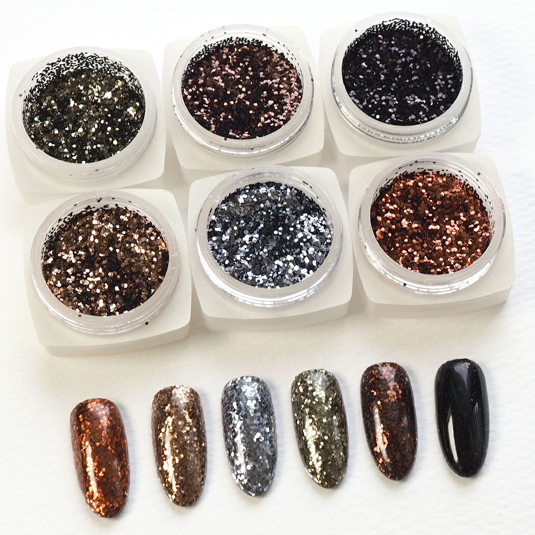 グリッター ゴールド シルバー 系 0.6mm 六角 約2g入り | BLAZE