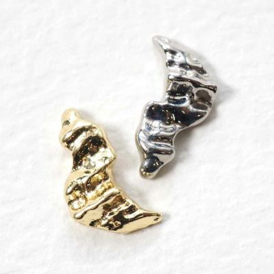 メタルパーツ ニュアンス デザイン カーブ付き 約5.0×8.0mm 4個 メタルパーツ ニュアンス デザイン カーブ付き 約5.0×8.0mm 4個