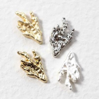 メタルパーツ ニュアンス デザイン カーブ付き 約5.0×8.0mm 4個入り