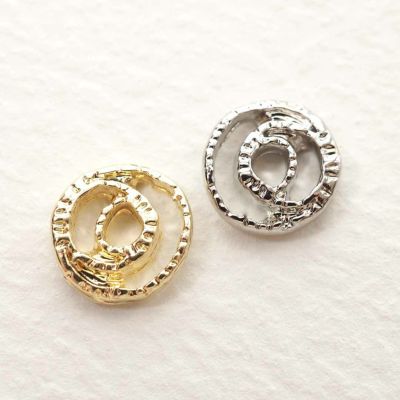 メタルパーツ ラウンドデザイン 約6.0×6.0mm 4個入り