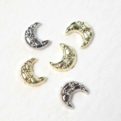 メタルパーツ ムーン クラック 約4.0×4.3mm 4個入り