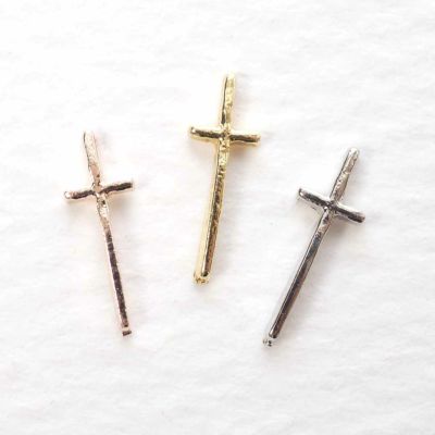 メタルパーツ スリムクロス 約3.5×10.0mm 4個入り