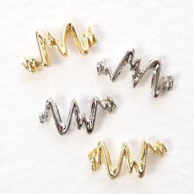 メタルパーツ デザインライン 約10.0×5.0mm 4個入り