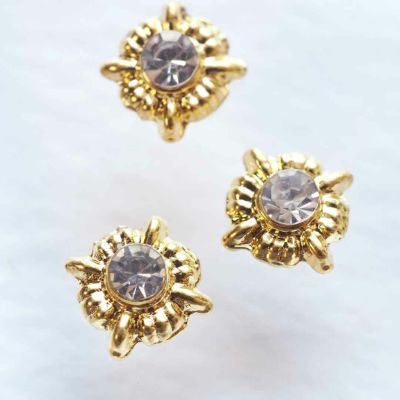 ビジュー デザインラウンド 約4.8×4.8mm 8個入り
