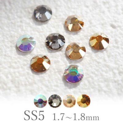 プレシオサ フラットバック SS5 クリスタルコーティング 約30個入り