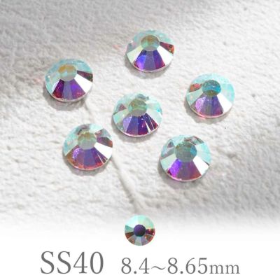 プレシオサ フラットバック SS40 クリスタルコーティング 3個入り