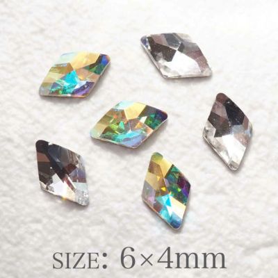プレシオサ ランバス フラットバック 約6.0×4.0mm 2個入り
