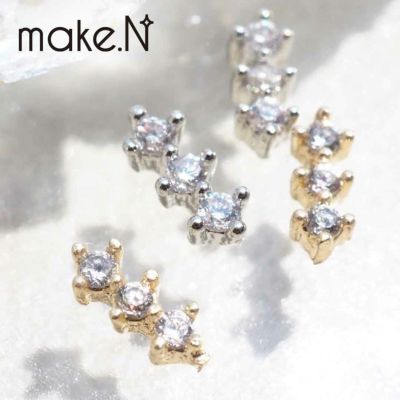 ビジュー　キュービックジルコニアスティック　約2.2×5.8mm　3個入り BLAZE×make.N