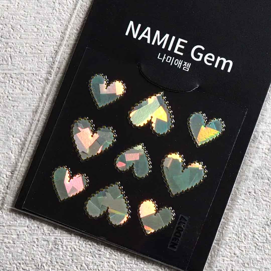 UVチェンジ オーロラハート 約8.0×8.0mm 6個入りミックス | BLAZE