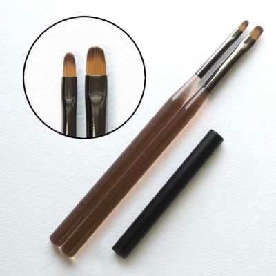 ジェルネイルブラシ オーバル キャップ付き