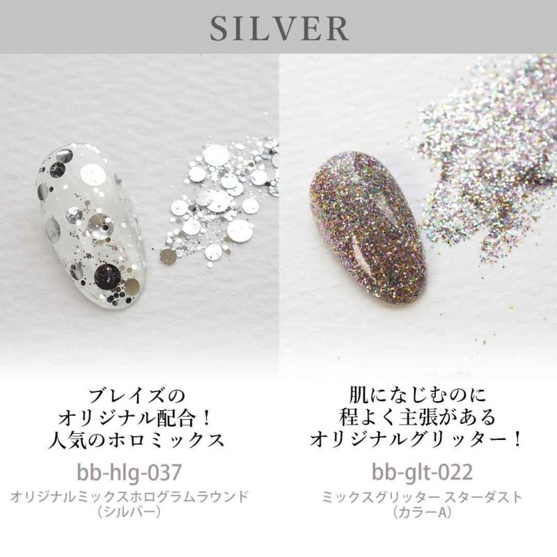 FMG12 ネイルパーツ ラメ 12種類 ゴールド シルバー グリッター