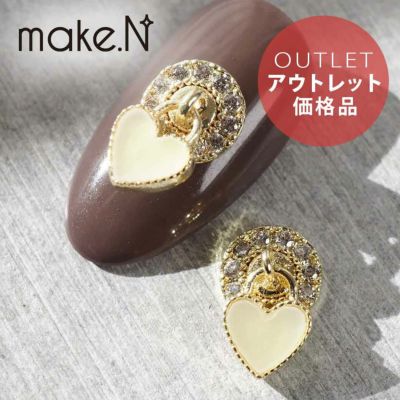 【訳あり】スウィングビジュー ハート キュービックジルコニア  約10.0×13.8mm  Make.N